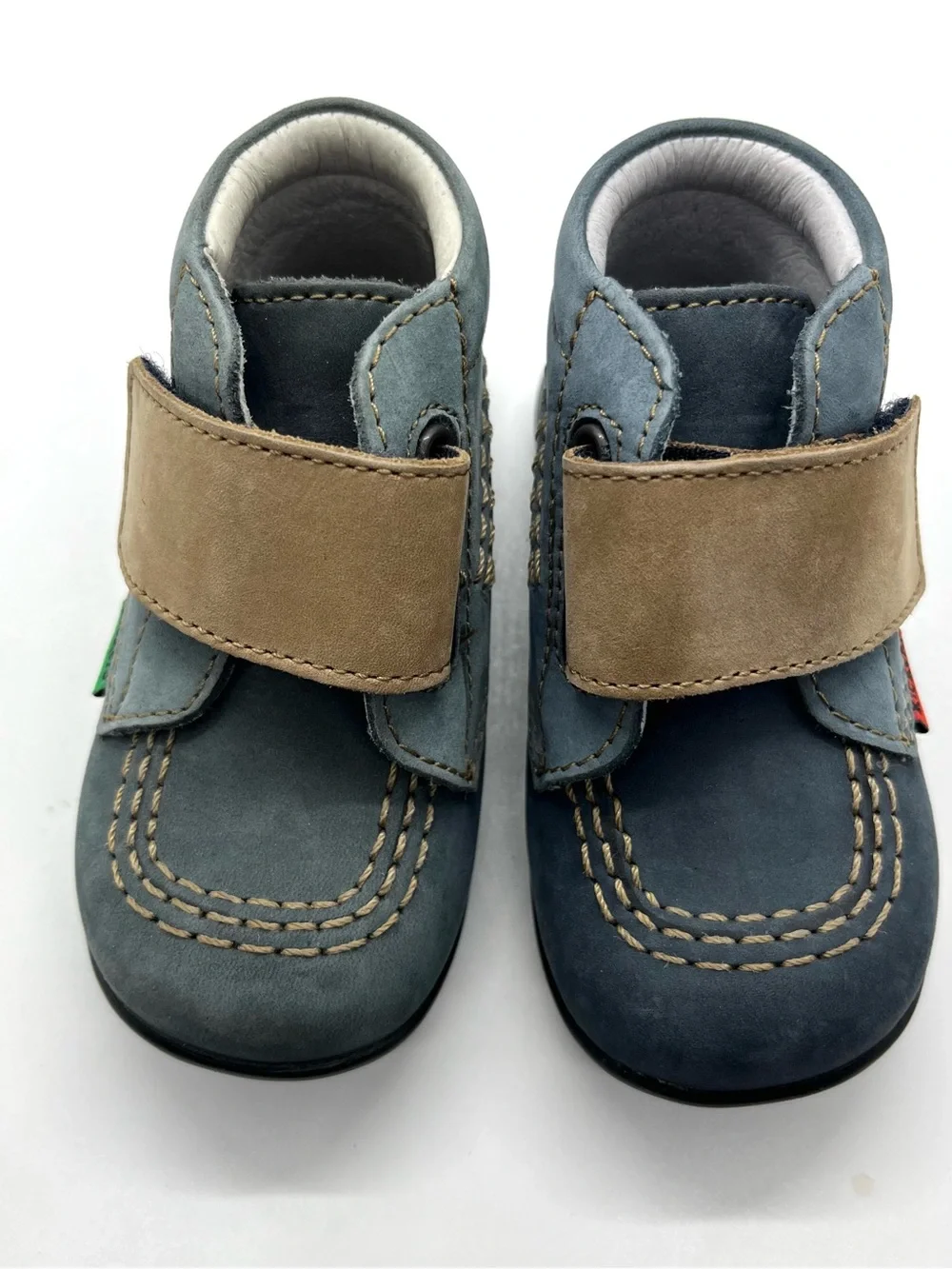Kickers Blue Suede Baby Walker Faded NWT
